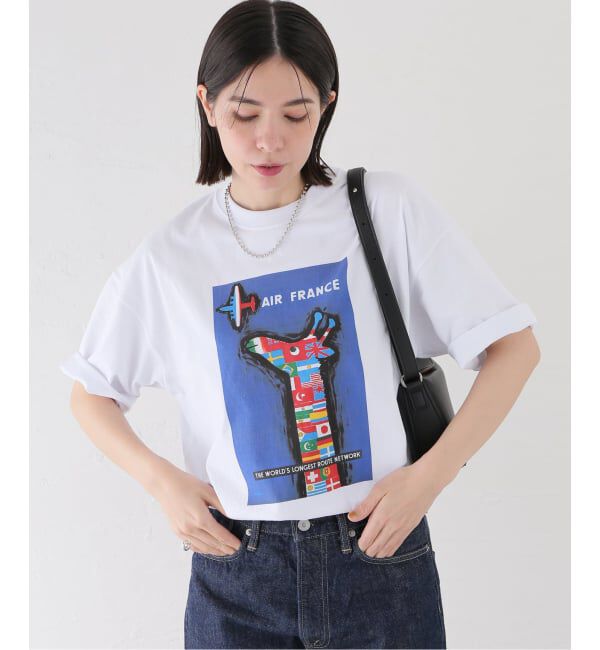 EDIFICE「《追加》SAVIGNAC (サヴィニャック) 別注 French Company プリント Tシャツ」|Tシャツ・カットソー|