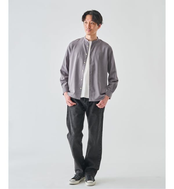 EDIFICE「WOLSTAR TWILL バンドシャツ」|シャツ・ブラウス|