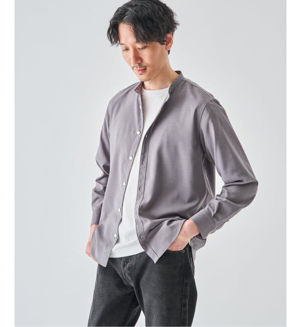 EDIFICE「WOLSTAR TWILL バンドシャツ」|シャツ・ブラウス|