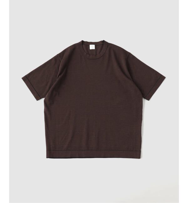 EDIFICE「マイクロ ボーダー ニット Tシャツ」|Tシャツ・カットソー|ブラック