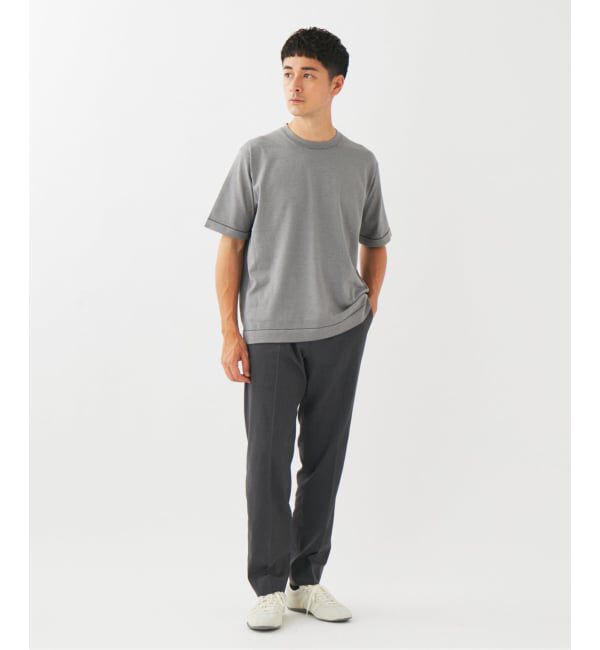 EDIFICE「マイクロ ボーダー ニット Tシャツ」|Tシャツ・カットソー|