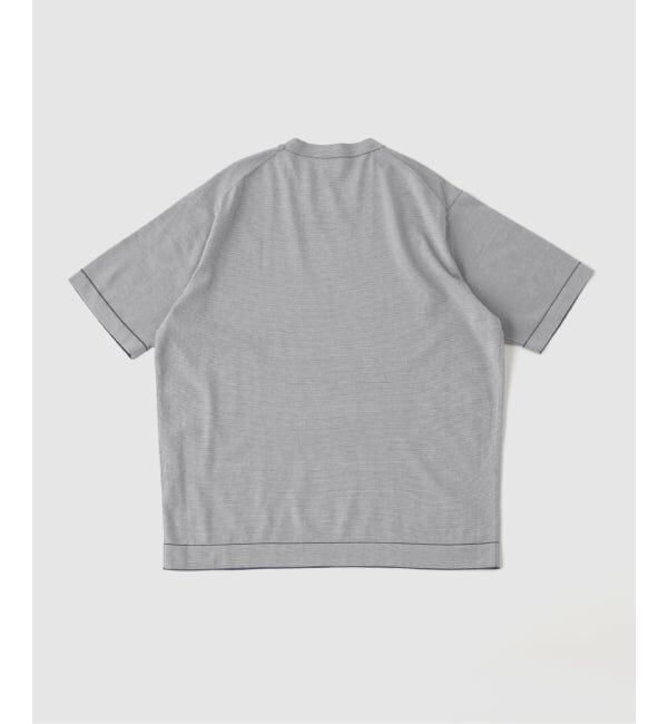 EDIFICE「マイクロ ボーダー ニット Tシャツ」|Tシャツ・カットソー|