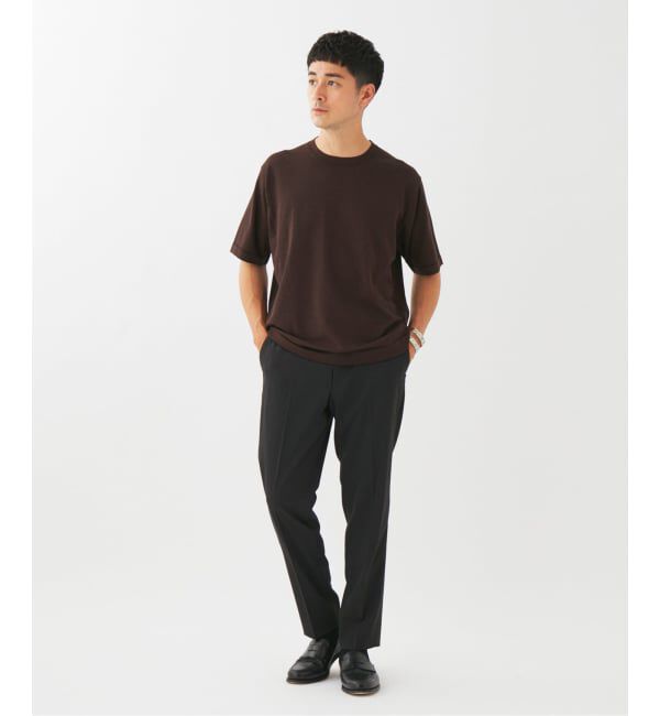 EDIFICE「マイクロ ボーダー ニット Tシャツ」|Tシャツ・カットソー|