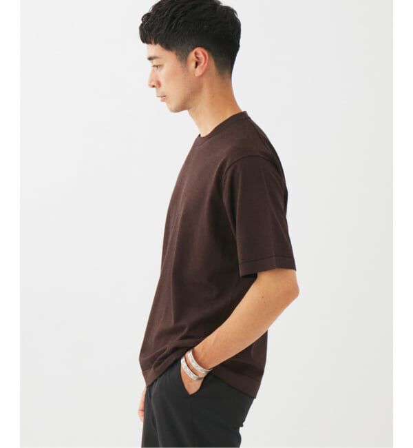 EDIFICE「マイクロ ボーダー ニット Tシャツ」|Tシャツ・カットソー|