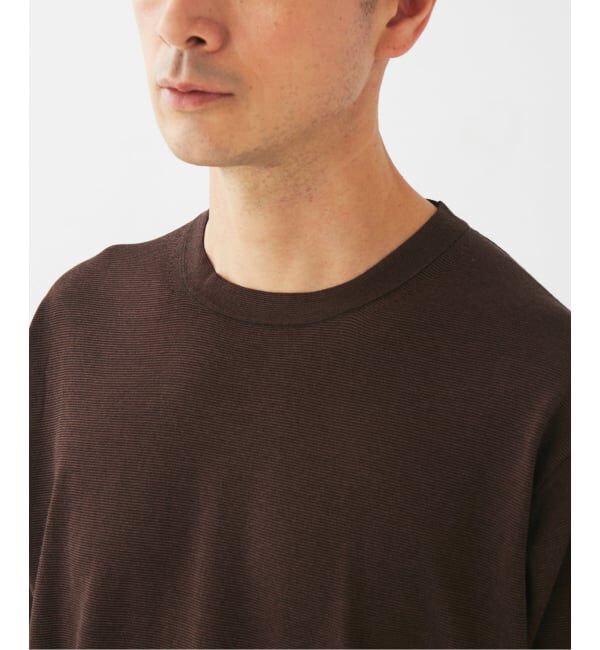 EDIFICE「マイクロ ボーダー ニット Tシャツ」|Tシャツ・カットソー|