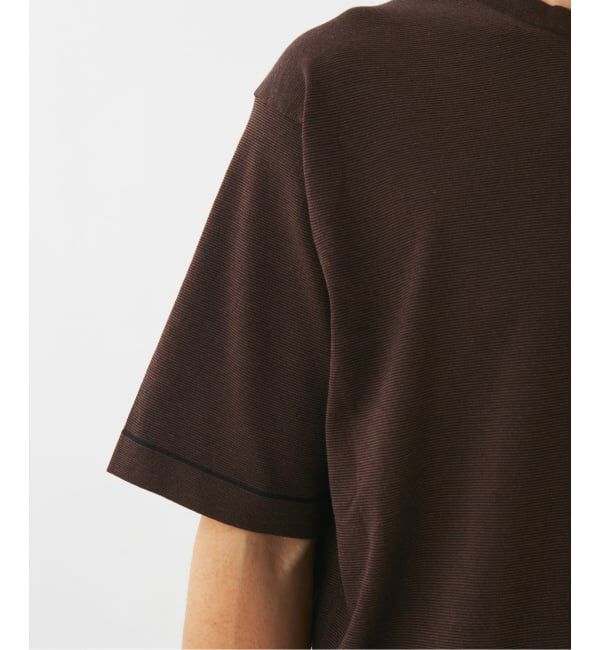 EDIFICE「マイクロ ボーダー ニット Tシャツ」|Tシャツ・カットソー|