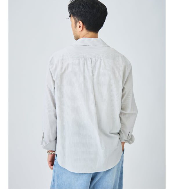 EDIFICE「Chambray Gauze プルオーバー シャツ」|シャツ・ブラウス|