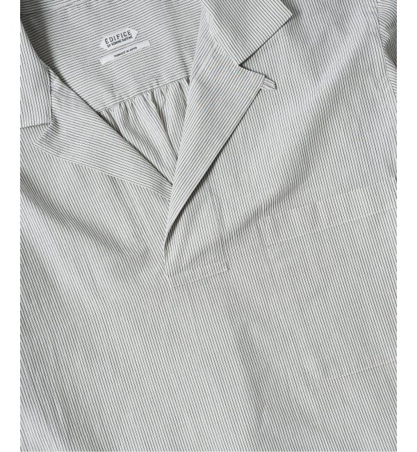 EDIFICE「Chambray Gauze プルオーバー シャツ」|シャツ・ブラウス|