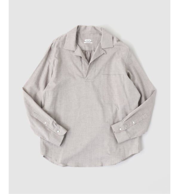 EDIFICE「Chambray Gauze プルオーバー シャツ」|シャツ・ブラウス|