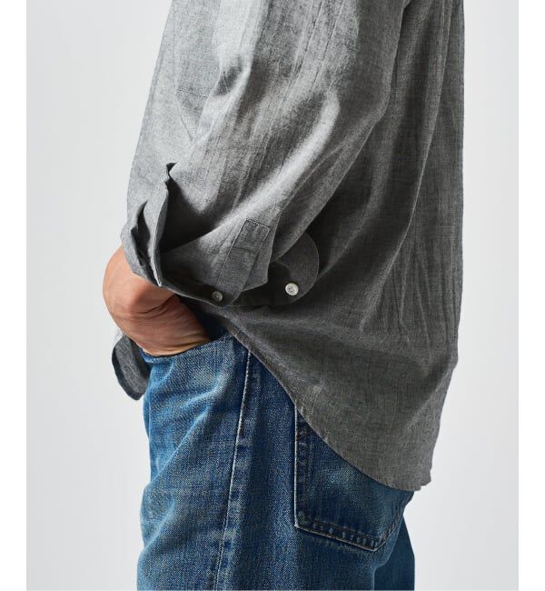 EDIFICE「Chambray Gauze プルオーバー シャツ」|シャツ・ブラウス|