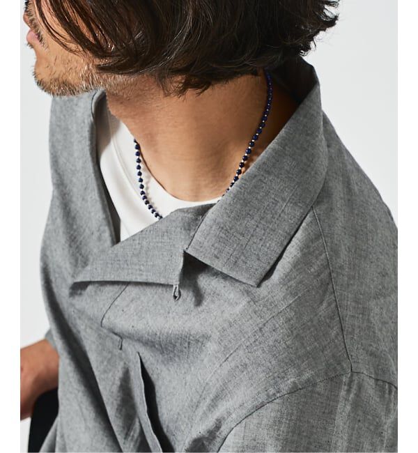 EDIFICE「Chambray Gauze プルオーバー シャツ」|シャツ・ブラウス|