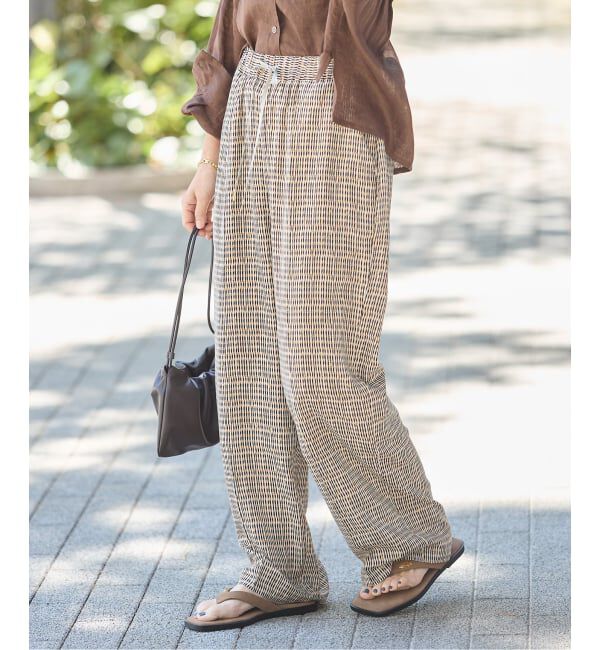 journal standard L'essage「《追加》DEVEAUX GOLDラメモノトーンイージーパンツ」|その他|