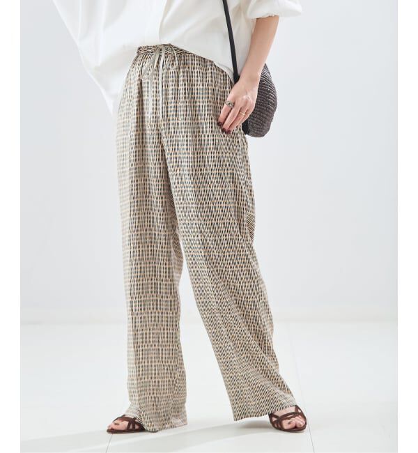 journal standard L'essage「《追加》DEVEAUX GOLDラメモノトーンイージーパンツ」|その他|
