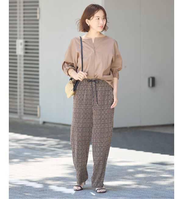 journal standard L'essage「《追加》DEVEAUX GOLDラメモノトーンイージーパンツ」|その他|