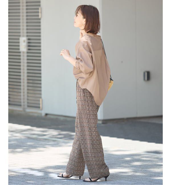 journal standard L'essage「《追加》DEVEAUX GOLDラメモノトーンイージーパンツ」|その他|