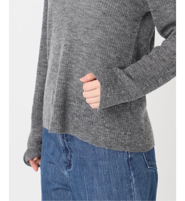 U by SPICK&SPAN「《予約》レースドッキングニット」|ニット・セーター|