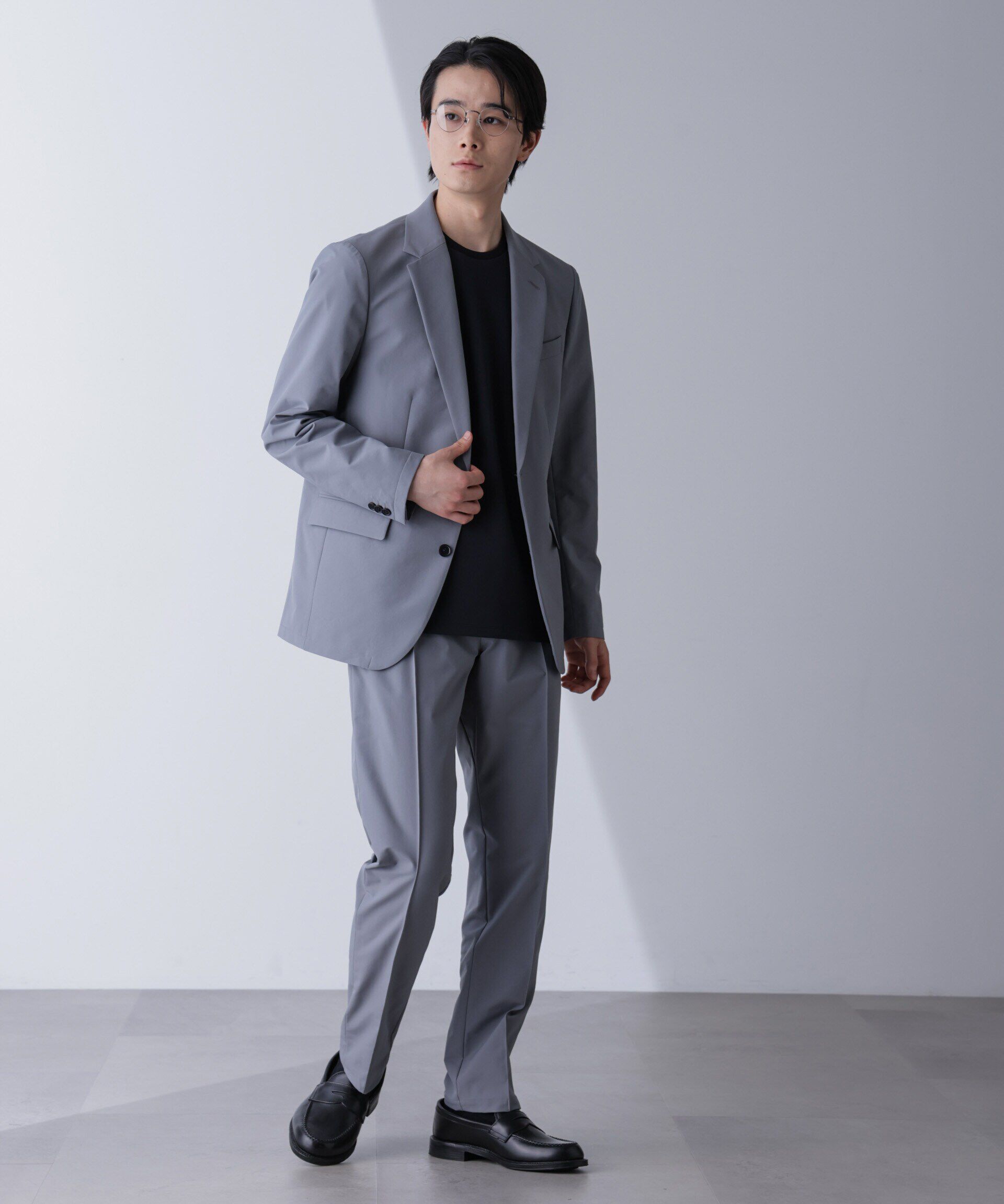 NANO universe「｢N JACKET PREMIUM｣TEXBRID(R)撥水ｳﾗﾄﾞｯﾄｽﾄﾚｯﾁｼﾞｬｹｯﾄ(ｾｯﾄ 」|スーツ|