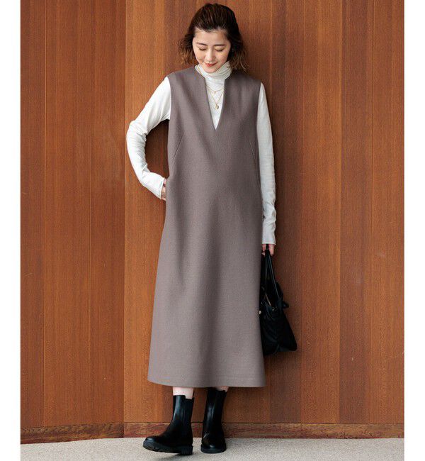 23区「【Oggi1月号/CLASSY.11月号掲載】スムージーコットン タートルネック ニット」|ニット・セーター|