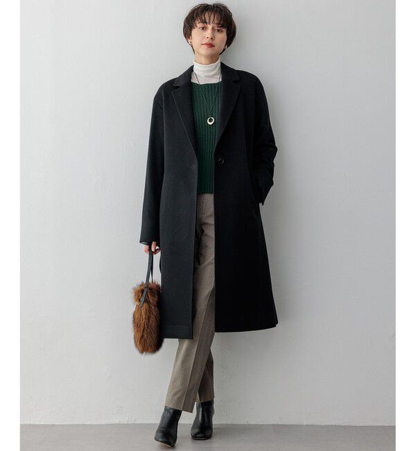 23区「【Oggi1月号/CLASSY.11月号掲載】スムージーコットン タートルネック ニット」|ニット・セーター|