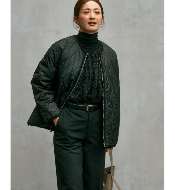 23区「【Oggi1月号/CLASSY.11月号掲載】スムージーコットン タートルネック ニット」|ニット・セーター|