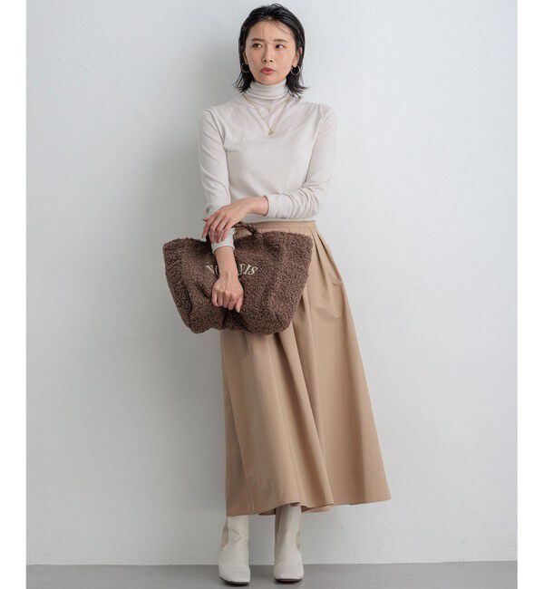 23区「【Oggi1月号/CLASSY.11月号掲載】スムージーコットン タートルネック ニット」|ニット・セーター|