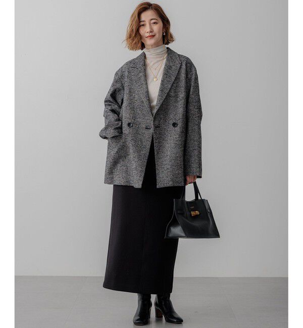 23区「【Oggi1月号/CLASSY.11月号掲載】スムージーコットン タートルネック ニット」|ニット・セーター|