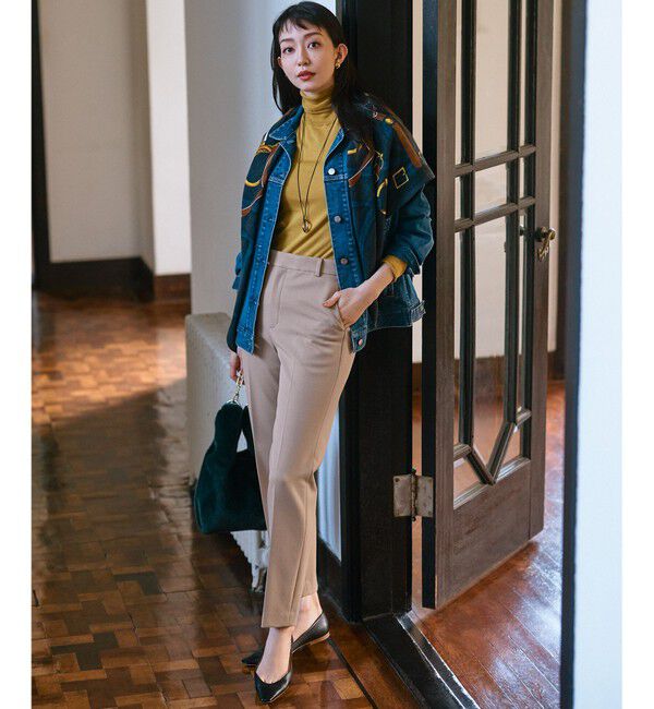 23区「【Oggi1月号/CLASSY.11月号掲載】スムージーコットン タートルネック ニット」|ニット・セーター|