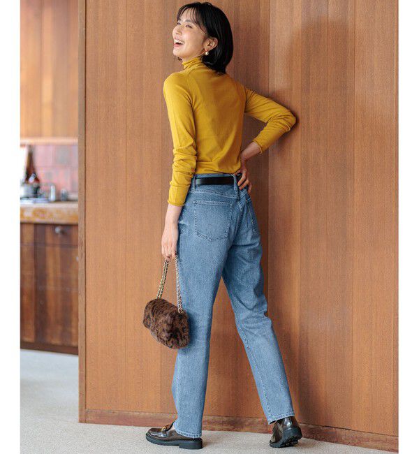 23区「【Oggi1月号/CLASSY.11月号掲載】スムージーコットン タートルネック ニット」|ニット・セーター|