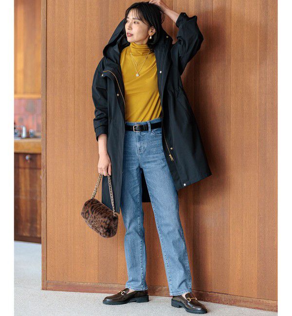 23区「【Oggi1月号/CLASSY.11月号掲載】スムージーコットン タートルネック ニット」|ニット・セーター|