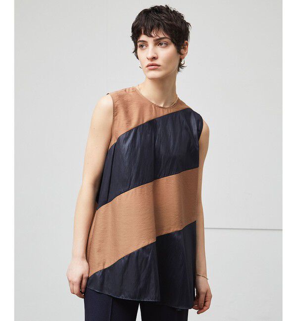 BEIGE,「【洗える】TOURRAQUE / Aラインブラウス」|シャツ・ブラウス|Camel&times;Navy