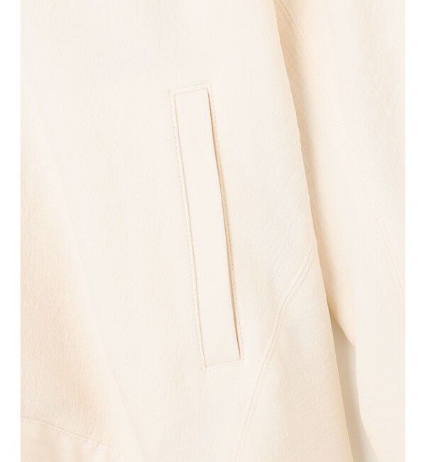 BEIGE,「【洗える】POMONA / ゴールドジップライトブルゾン」|Tシャツ・カットソー|