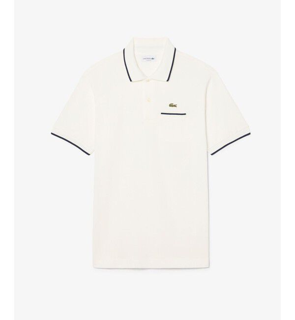 LACOSTE「L.12.12配色トリムライン 半袖ポロシャツ」|ポロシャツ|