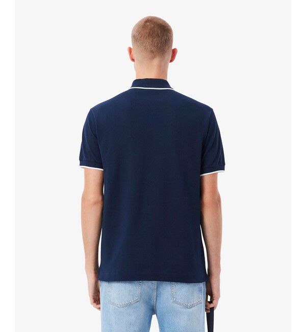 LACOSTE「L.12.12配色トリムライン 半袖ポロシャツ」|ポロシャツ|
