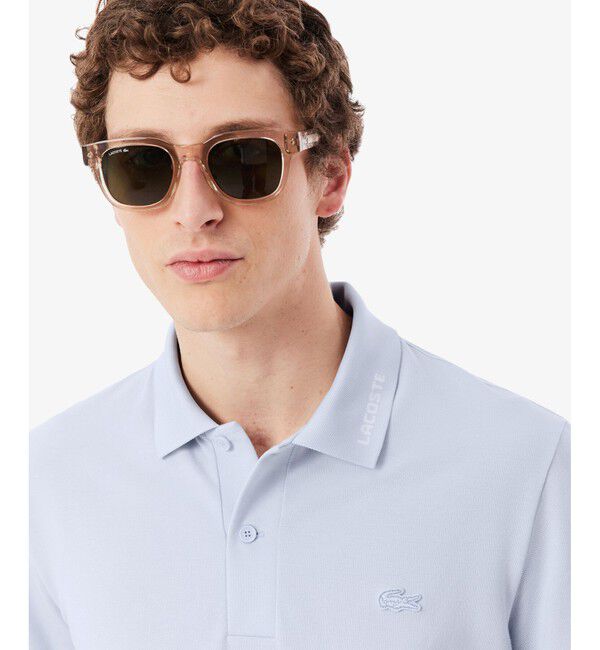 LACOSTE「ネームジャカードカラーポロシャツ」|ポロシャツ|