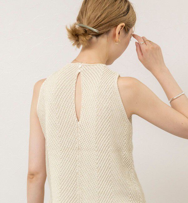 NOLLEY'S sophi「《セットアップ対応》【WALANCE/ワランス】paper knit sleeveless top」|ニット・セーター|
