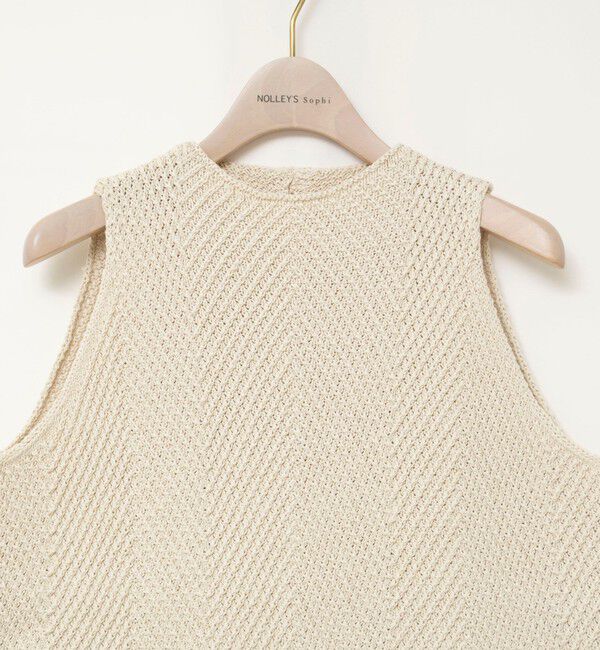 NOLLEY'S sophi「《セットアップ対応》【WALANCE/ワランス】paper knit sleeveless top」|ニット・セーター|