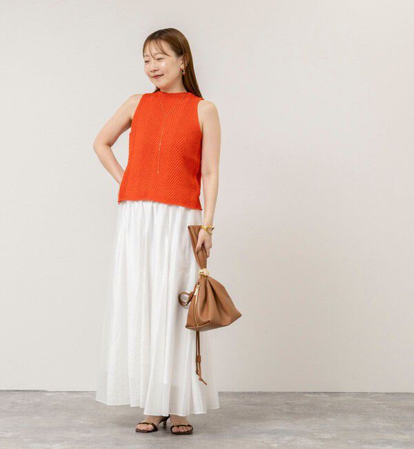 NOLLEY'S sophi「《セットアップ対応》【WALANCE/ワランス】paper knit sleeveless top」|ニット・セーター|