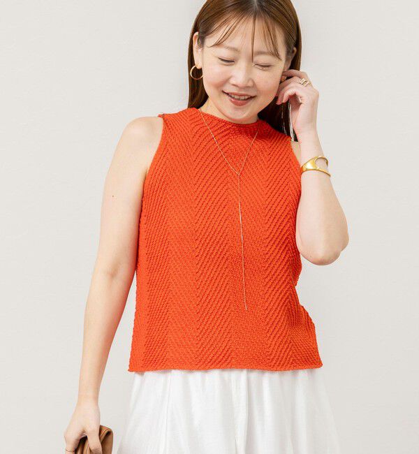 NOLLEY'S sophi「《セットアップ対応》【WALANCE/ワランス】paper knit sleeveless top」|ニット・セーター|