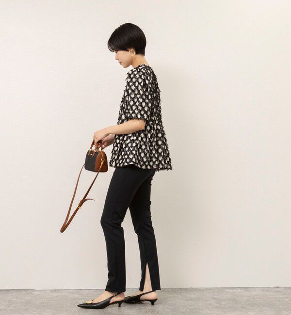 NOLLEY'S sophi「【WEB＆一部店舗限定】ラティスジャガードペプラムブラウス」|シャツ・ブラウス|