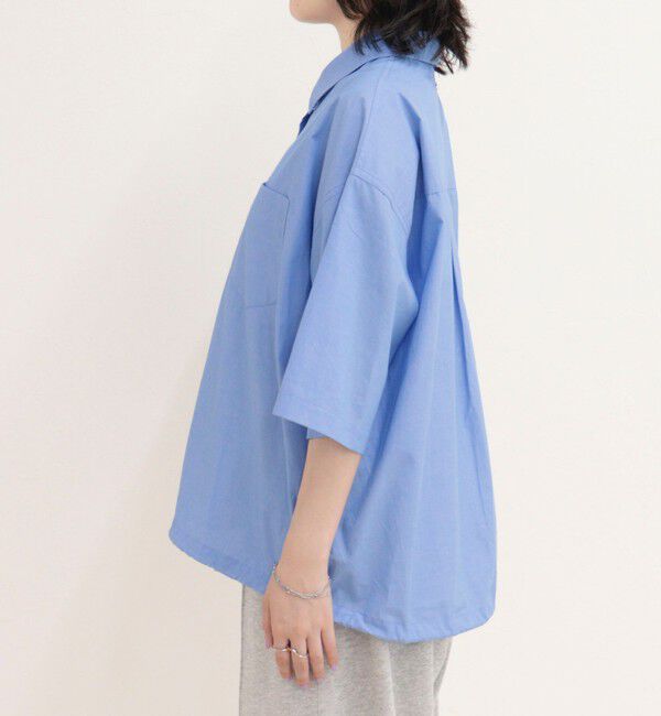 fredy emue「【人気につき半袖Ver.で再登場】汗染み軽減加工COTTON半袖シャツブルゾン」|シャツ・ブラウス|