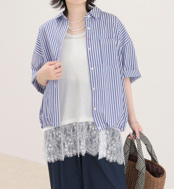fredy emue「【人気につき半袖Ver.で再登場】汗染み軽減加工COTTON半袖シャツブルゾン」|シャツ・ブラウス|