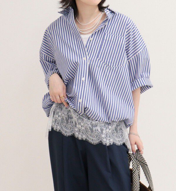fredy emue「【人気につき半袖Ver.で再登場】汗染み軽減加工COTTON半袖シャツブルゾン」|シャツ・ブラウス|