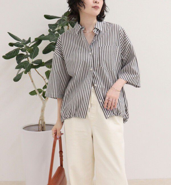fredy emue「【人気につき半袖Ver.で再登場】汗染み軽減加工COTTON半袖シャツブルゾン」|シャツ・ブラウス|