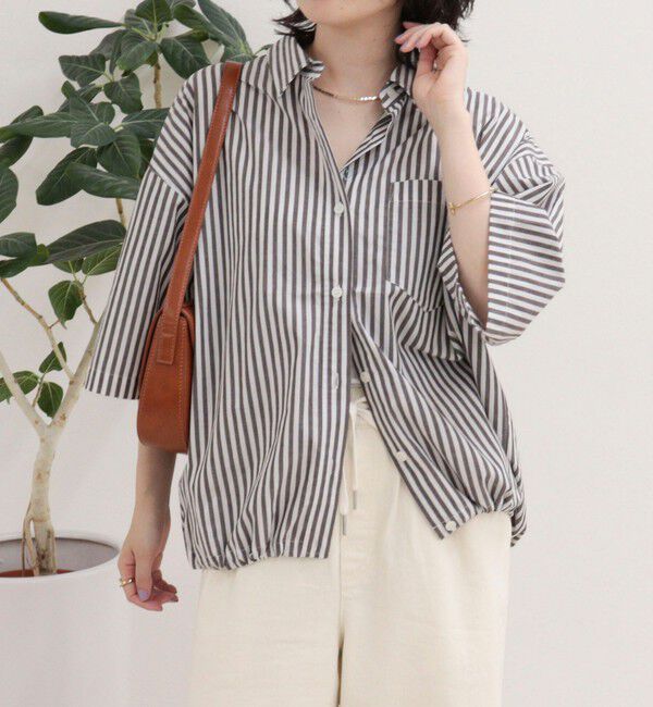 fredy emue「【人気につき半袖Ver.で再登場】汗染み軽減加工COTTON半袖シャツブルゾン」|シャツ・ブラウス|