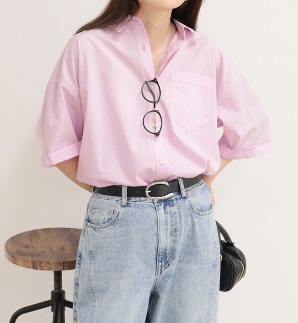 fredy emue「【人気につき半袖Ver.で再登場】汗染み軽減加工COTTON半袖シャツブルゾン」|シャツ・ブラウス|