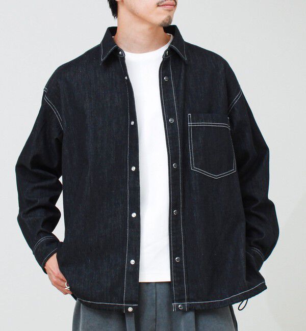 GLOSTER「【デニムのようでデニムじゃない】NON DENIM SHIRTS ノンデニムシャツ」|シャツ・ブラウス|