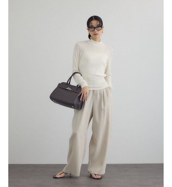 SALON adam et rope'「Hug Silkハイネックプルオーバー」|Tシャツ・カットソー|