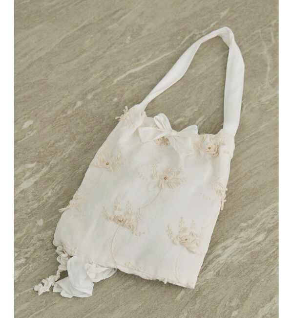 SALON adam et rope'「【crinkle crinkle crinkle】別注3D刺繍フリルトートバッグ」|トートバッグ|