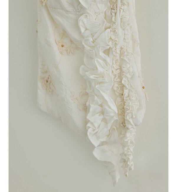 SALON adam et rope'「【crinkle crinkle crinkle】別注3D刺繍フリルトートバッグ」|トートバッグ|