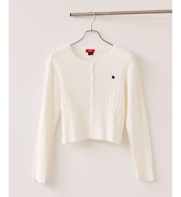 VIS「【POLO BCS】VIS別注ミニケーブルノーカラーカーディガン」|カーディガン|